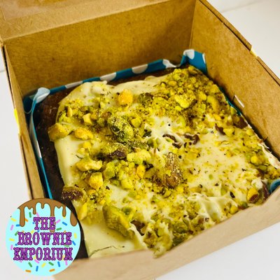 The Brownie Emporiums White Chocolate & Pistachio Decadence 