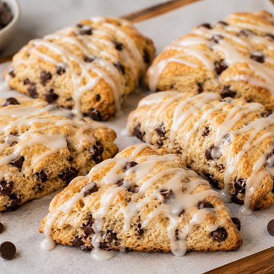 Chocolate Chip Sourdough Scones 