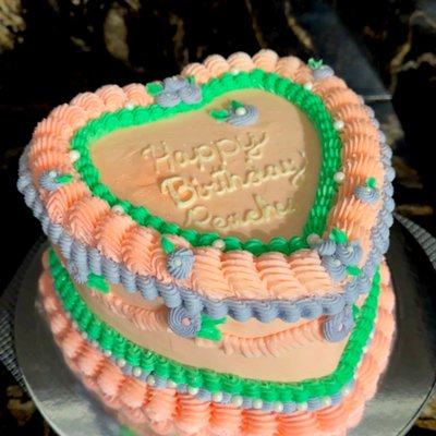 8” Heart Cake 