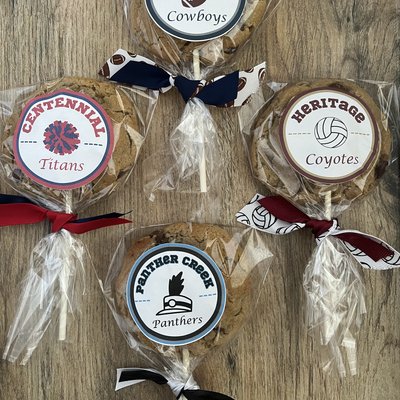 Sports Custom Cookie Pops