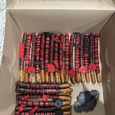 Chocolate Covered Pretzel Rods 