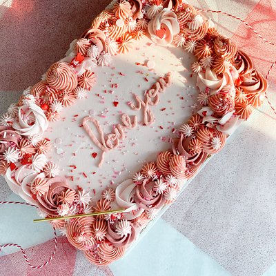 Quarter Sheet Celebration Cake (~16-22 Servings)