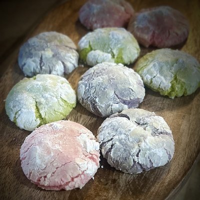 Spring Time Crinkle Cookies 