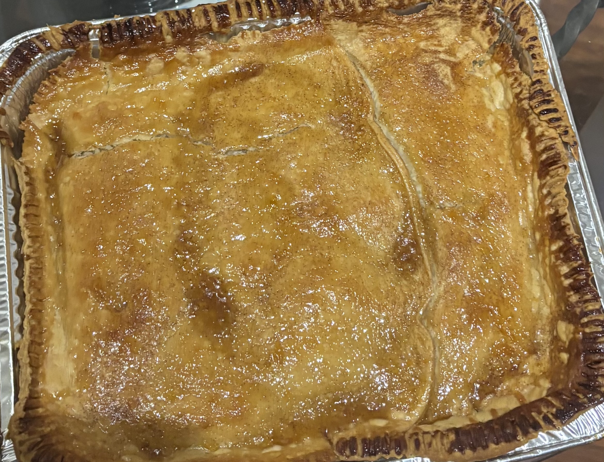 Double Crusted Peach Cobbler 