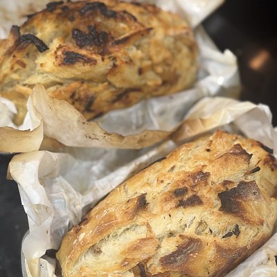 Caramelized Garlic & Onion Sourdough Loaf