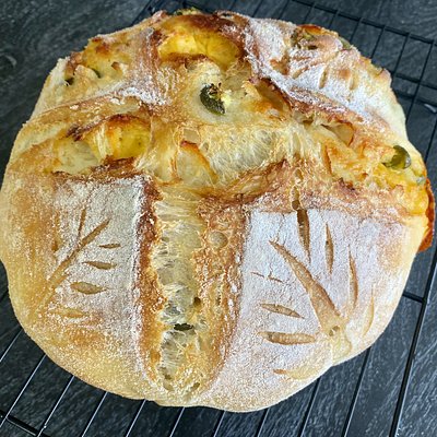 Jalapeño Cheddar Artisan Sourdough Loaf