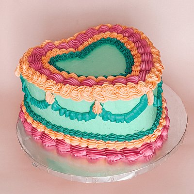 8” Heart Cake