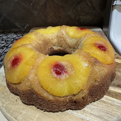 Sourdough Pineapple Upside Down Cake