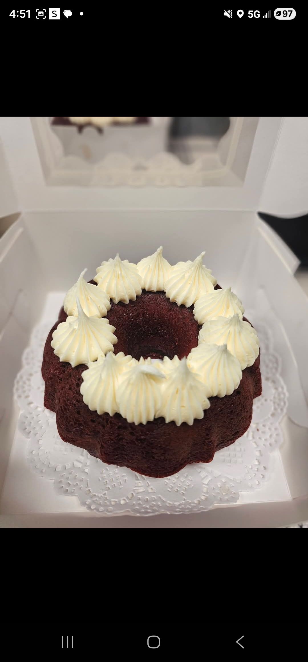 Red velvet bunt cake mini