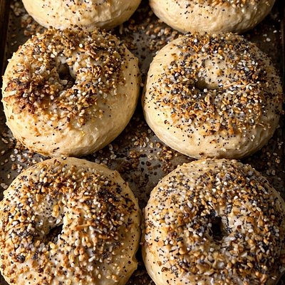 Sourdough Bagels - Everything
