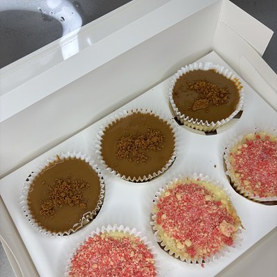 Half dozen baked cheesecake bites