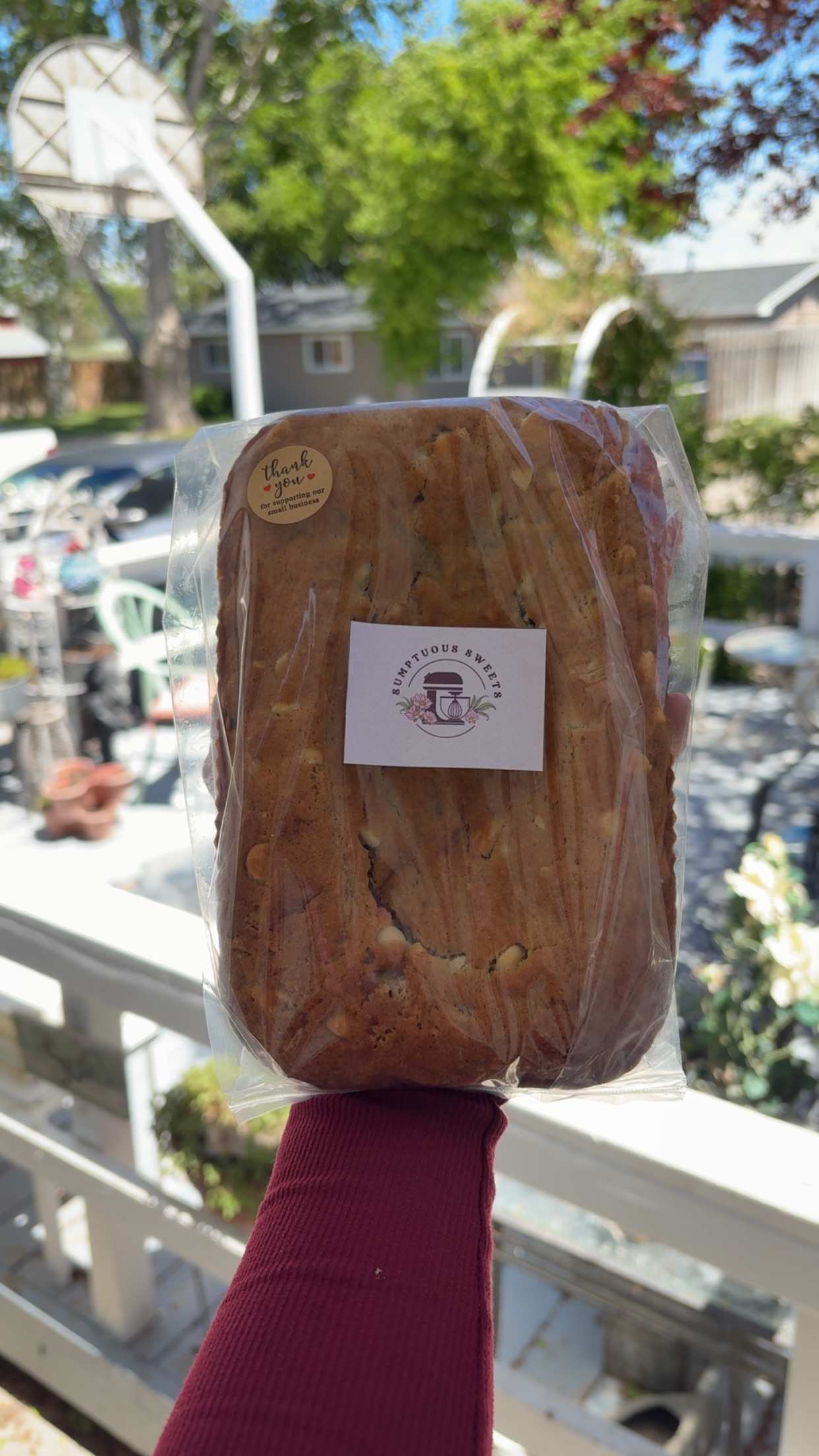 White Cholate Banana Bread 
