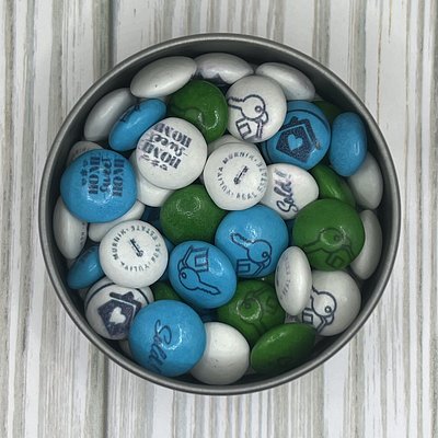 Add-on: Customized Chocolate Candies 2 Oz Tin, Gift Box Add-on