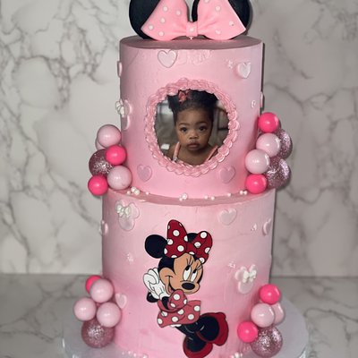2 Tiered 6 & 8 Inch Tall Cake