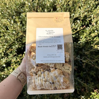 Chocolate Chip Sourdough Scones