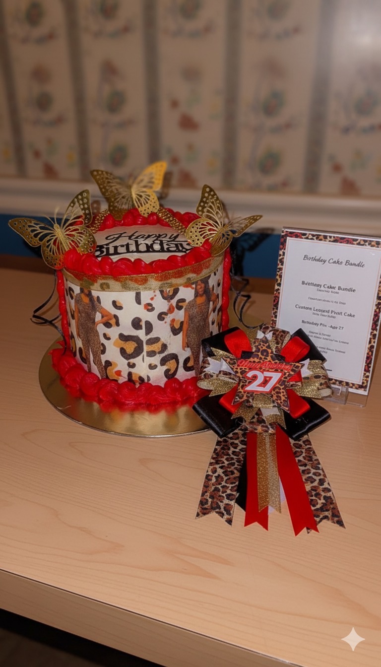 6 Inch Cake And Ribbon Bundle