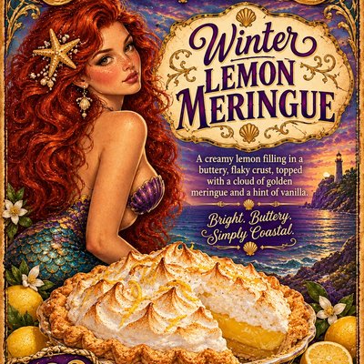 ❄️ Winter Lemon 🍋 Meringue Pie 🥧 