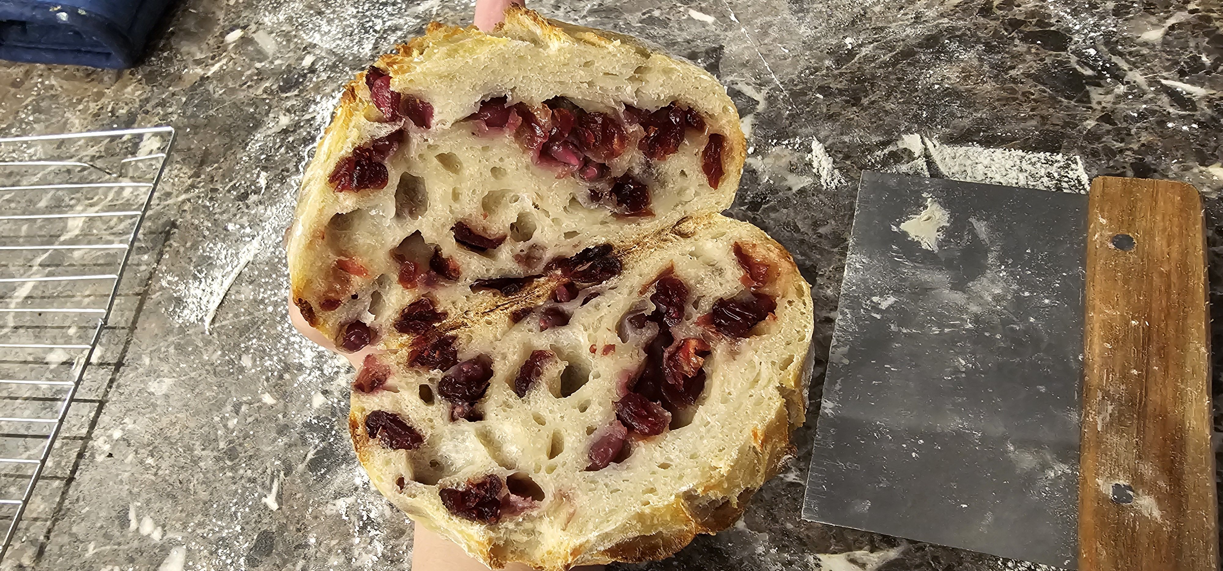 Cranberry Pomegranate Sourdough Loaf