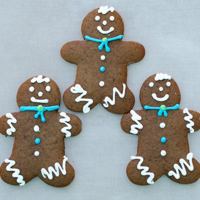 Gingerbread Gingermen Cookies Decorated Box Of 6 