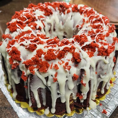 Red Velvet Cream Cheese Pound Cake