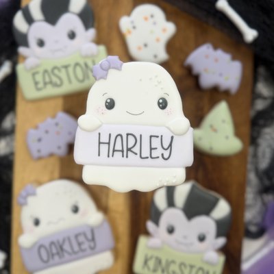 👻 Personalized Ghost Cookie
