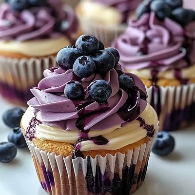 Gourmet Blueberry Cupcakes 