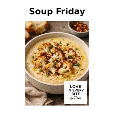 Creamy Roasted Cauliflower Soup
