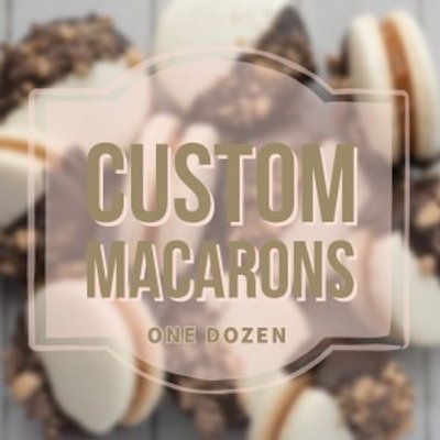 Custom Round French Macarons