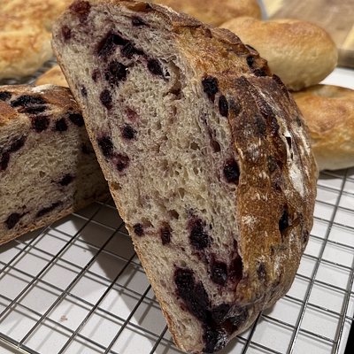 Blueberry Lemon Sourdough Loaf