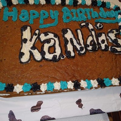 Double Layered Cookie Cake
