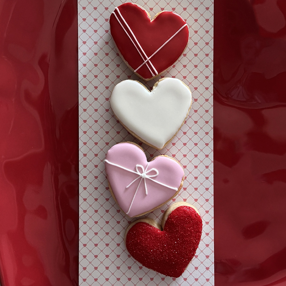 Mini Heart Valentine Cookie Set