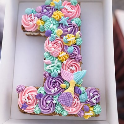 Number Cookie Cake