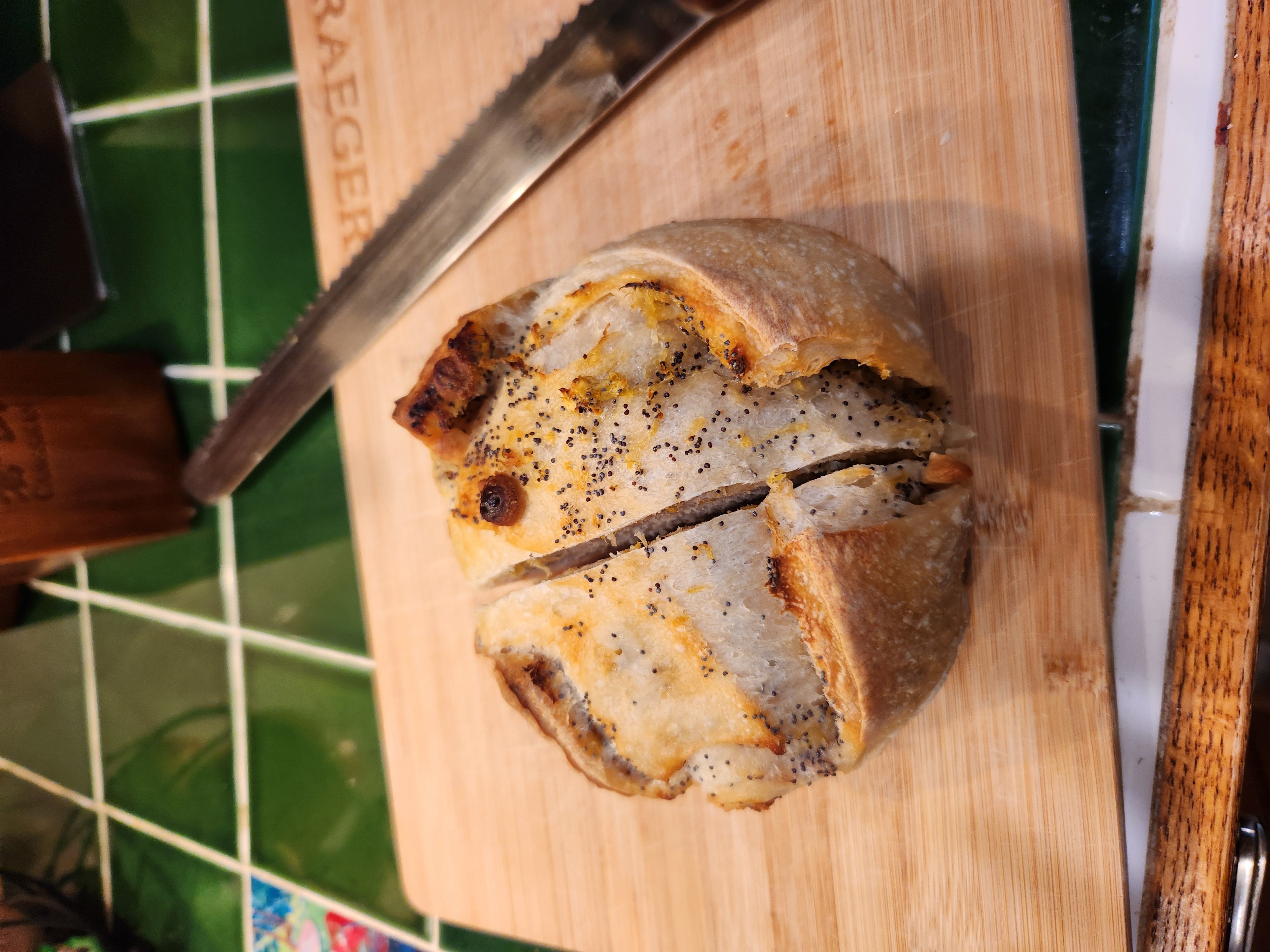 Lemon Poppyseed White Chocolate Sourdough Loaf 