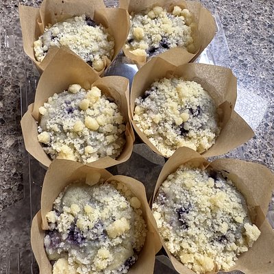 blueberry kamut muffins - half dozen  