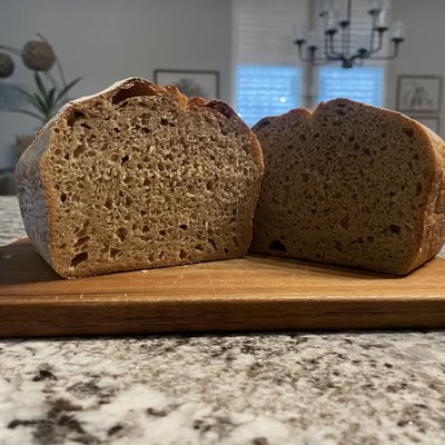 Sourdough FRESH MILLED 50/50 WHITE & RED WHEAT BERRIES 