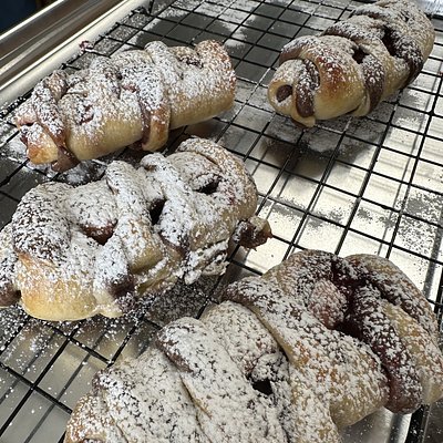 Chocolate/ Braided Brioche Loaf