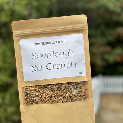 DARK chocolate Cashew & Coconut Sourdough Seed Granola 11 oz