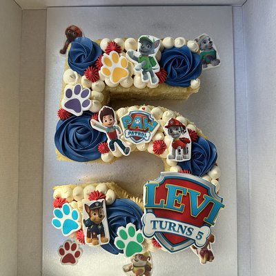 Single Digit Number Cake 