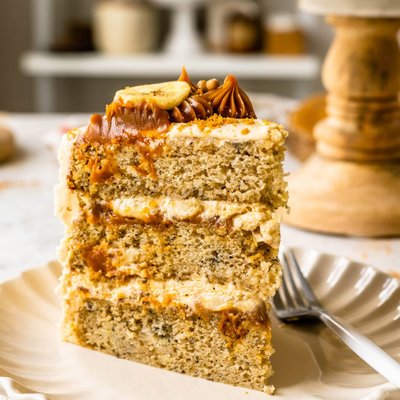 Banoffee Cake Slice