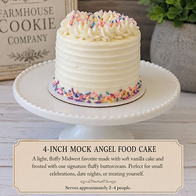 4-Inch Mock Angel Food Cake