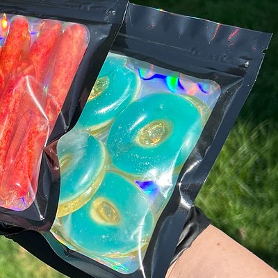 Candied Blue Raspberry Gummies 