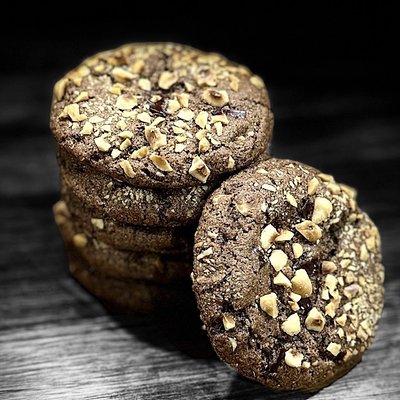 Double Chocolate Hazelnut Cookies