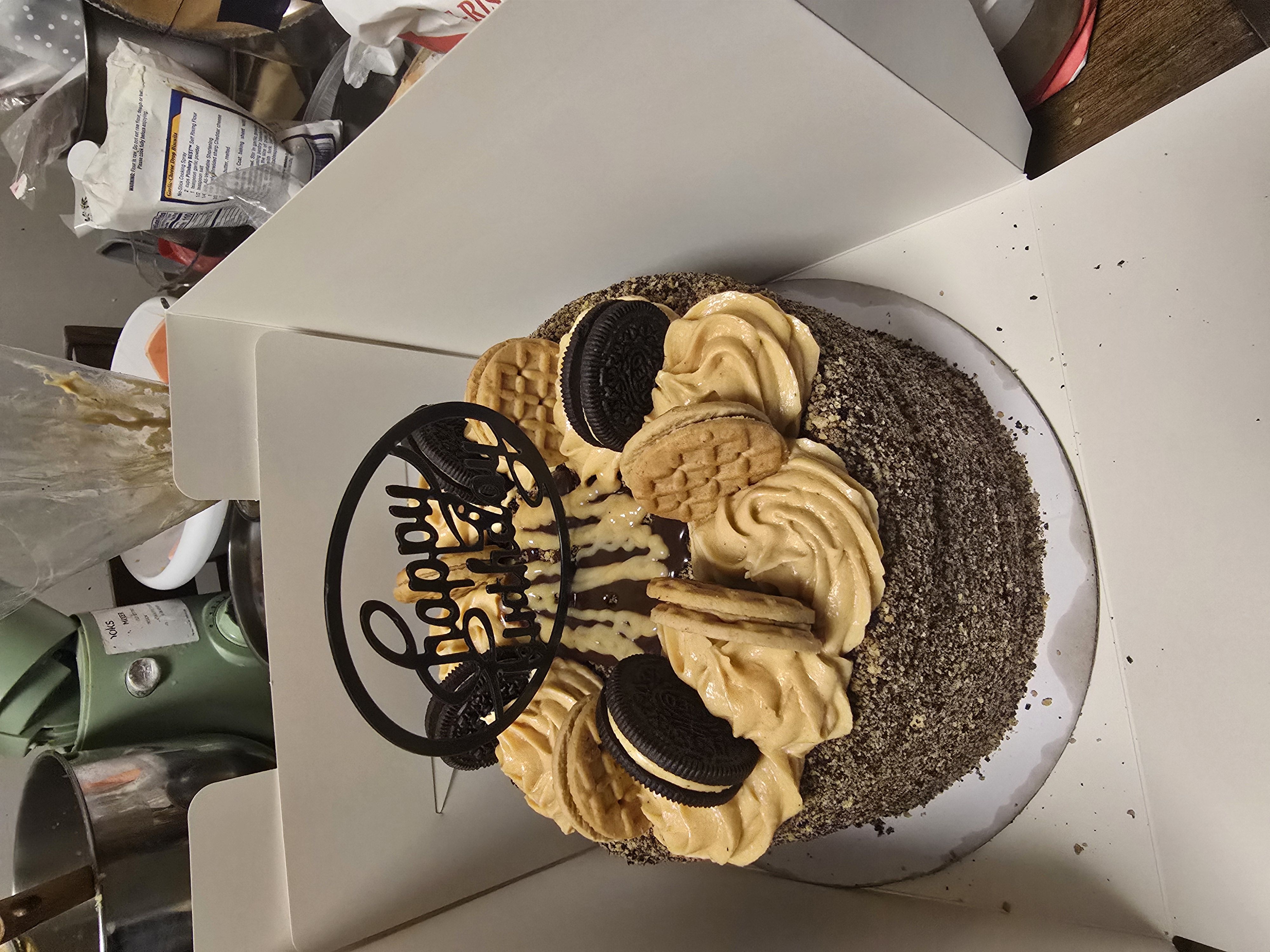 Peanut Butter Crunch Cake