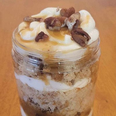 Caramel Butter Pecan Cake Jar