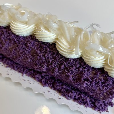 Ube Macapuno Cake Roll