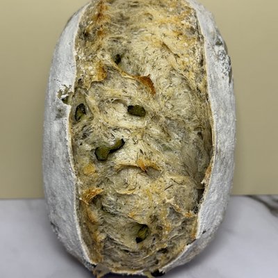 Dill Pickle Sourdough Artisan Loaf 