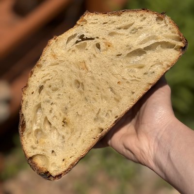 Roasted Garlic & Rosemary Boule