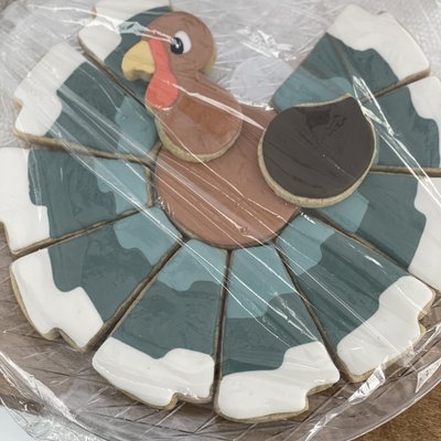 Turkey Sugar Cookie Platter 
