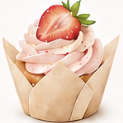 Strawberries and Cream Cupcake