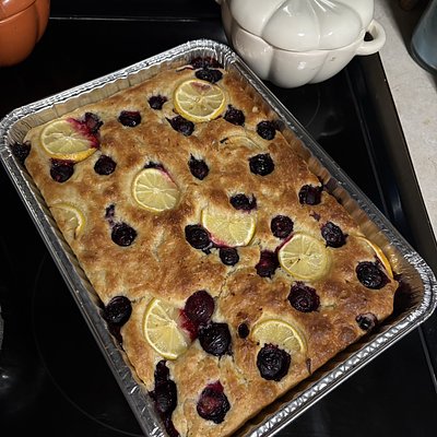 Lemon Blueberry Focaccia 